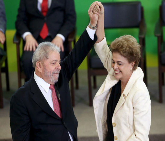 Luiz Inácio Lula da Silva e Dilma Rousseff