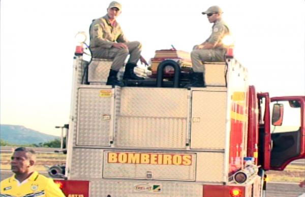 Corpo de Leonardo no Corpo de Bombeiros (Crédito: Folha Atual )