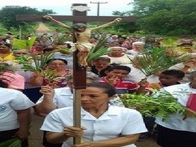 Procissão de Ramos marca início da Semana Santa em Hugo Napoleão
