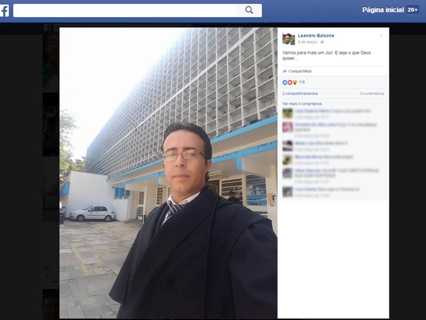 Advogado foi morto dentro de seu escritório (Crédito: Reprodução/ Facebook )