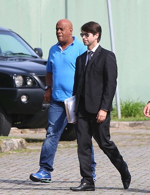 André Negão na sede da PF (Crédito: Estadão )