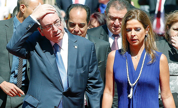 Eduardo Cunha e a esposa, Claudia Cruz