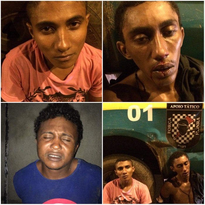 Homens são presos acusados de praticar assaltos na z.Leste de THE (Crédito: Reprodução)