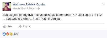 Wallison Patrick Costa Scarparo, de 18 anos (Crédito: Reprodução)