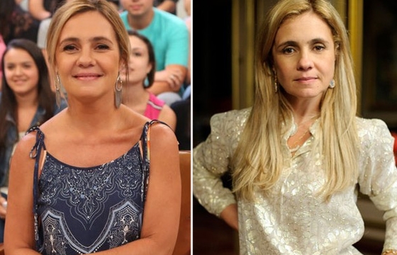 No Altas Horas, Adriana Esteves relembrou a vilã Carminha (Crédito: Gshow)