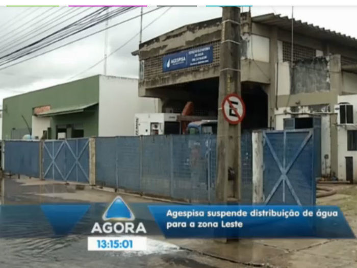 Distribuição de água na zona leste de Teresina (Crédito: Reprodução TV Meio Norte )