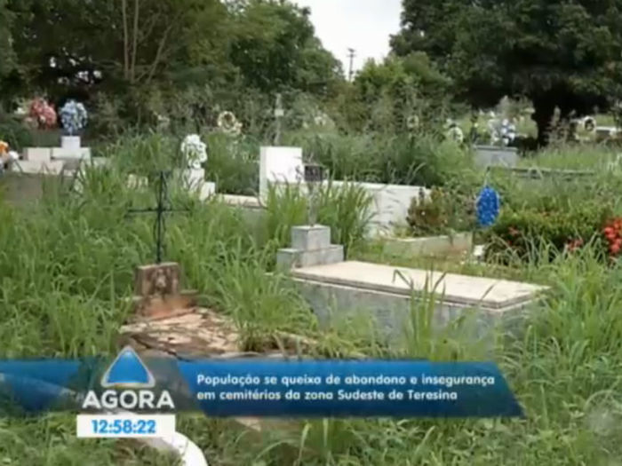 Cemitério em Teresina (Crédito: Reprodução TV Meio Norte )