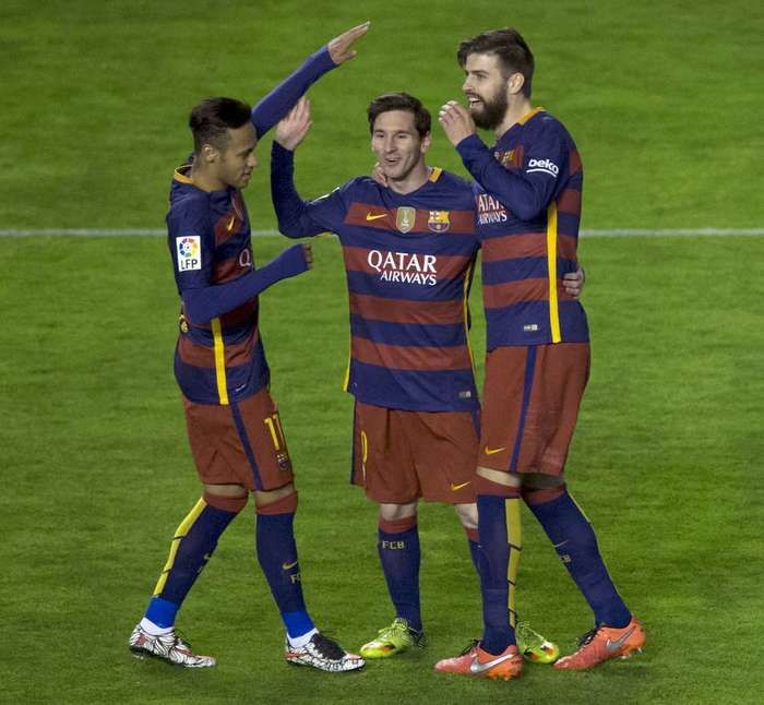 Messi fez 3 gols (Crédito: Getty Images)