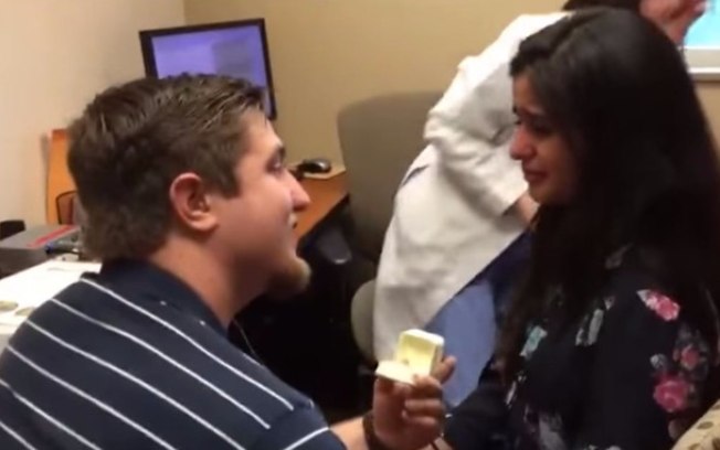 Pedido de casamento de Kevin para a namorada surda
