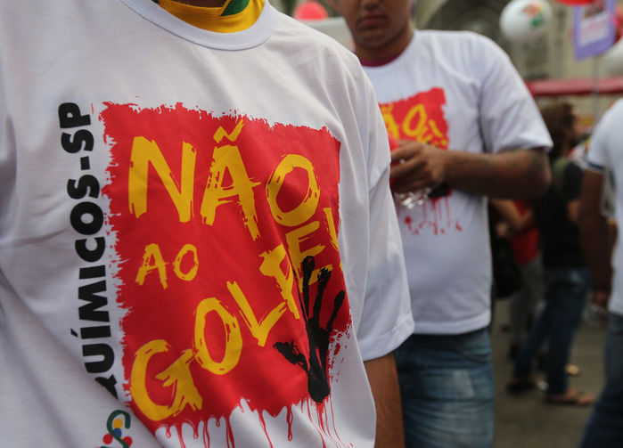 Manifestação de apoio à Dilma (Crédito: Divulgação)