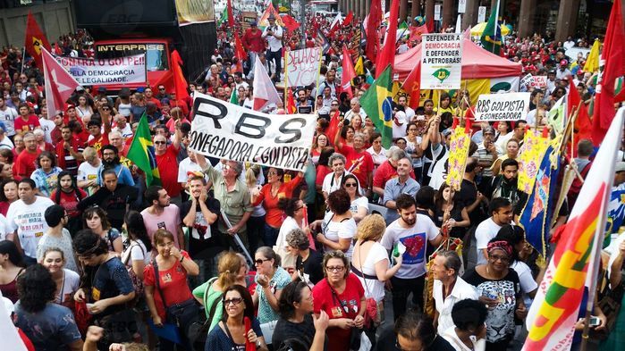 Manifestação de apoio à Dilma (Crédito: Divulgação)