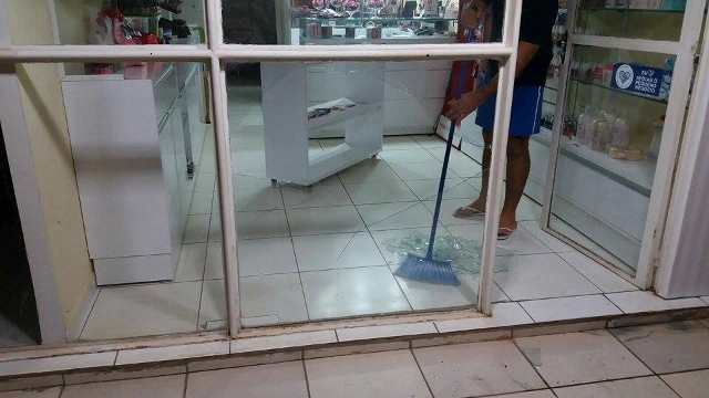 Loja arrombada em Picos