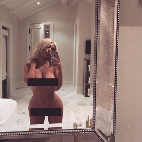 Kim Kardashian nua (Crédito: Reprodução)