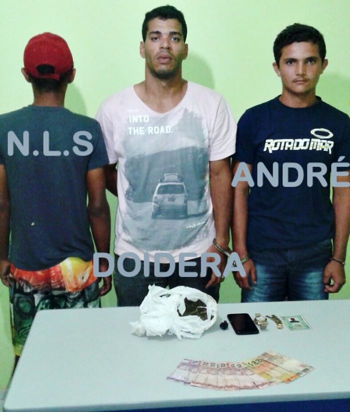 Os três foram levados para Delegacia de Marcolândia