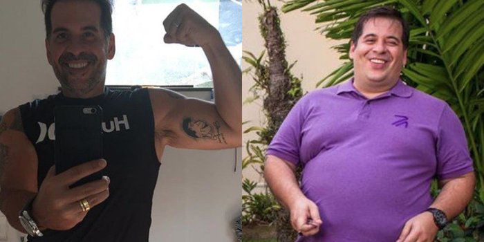 Leandro Hassum perdeu quase 60 kg