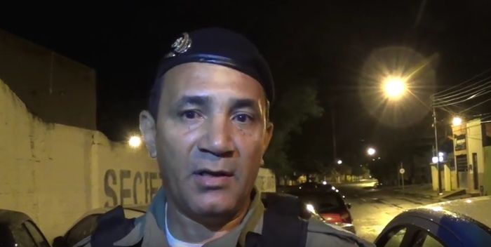 Polícia foi deslocada até o local (Crédito: Reprodução/TV Meio Norte)