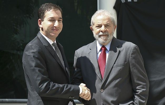 Luiz Inácio Lula da Silva e Glenn Greenwald