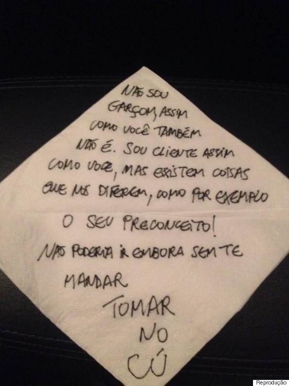 Bilhete deixado por Luis Miranda (Crédito: Reprodução)