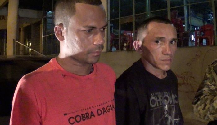 Dupla acusada de assalto (Crédito: Reprodução/TV Meio Norte)