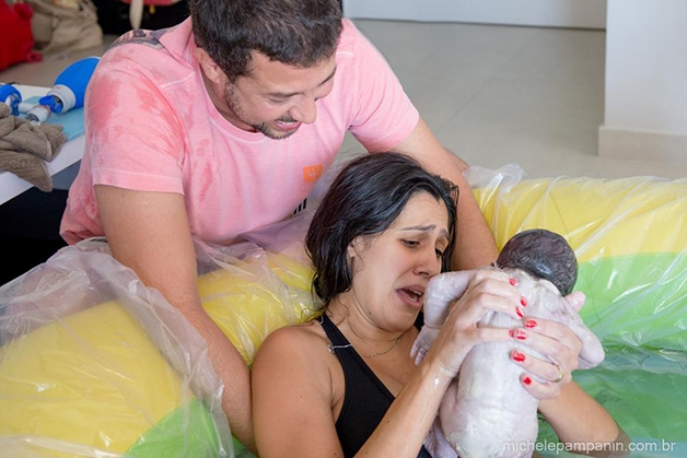 Imagens sobre parto humanizado que emocionam (Crédito: Michele Pampanin)