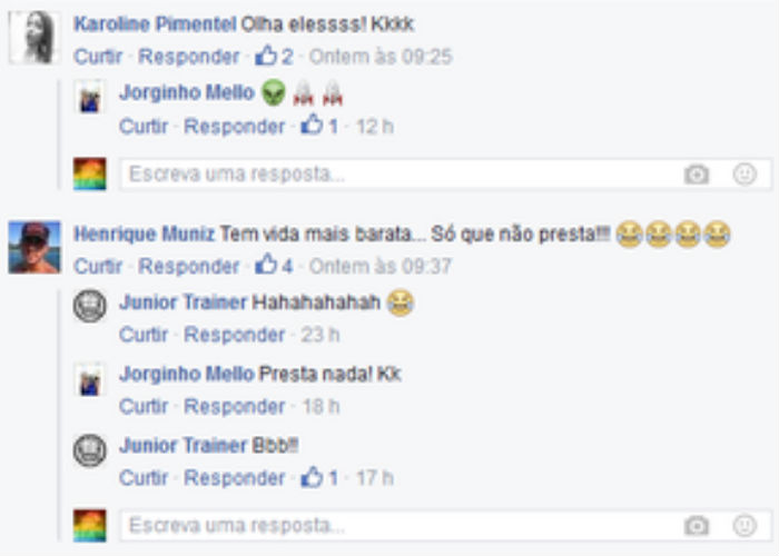 Amigos tiraram onda (Crédito: Reprodução/ Facebook )