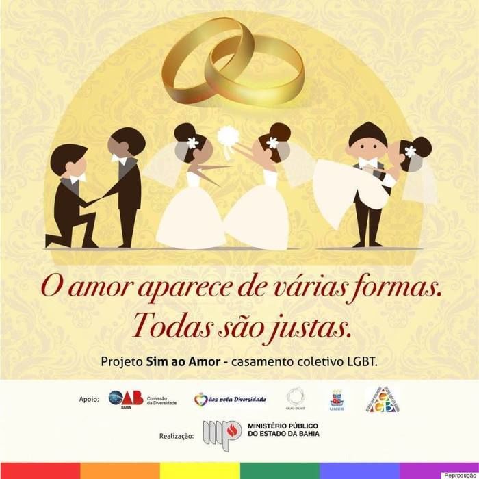 Casamento coletivo LGBT (Crédito: Reprodução)