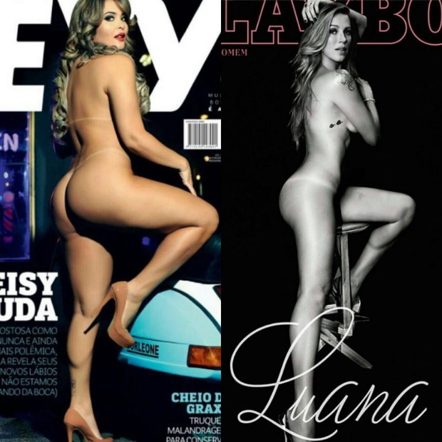 As capas de Geisy e Piovani (Crédito: Divulgação)