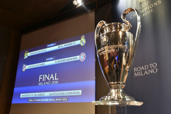 Confrontos das semis (Crédito: AFP)