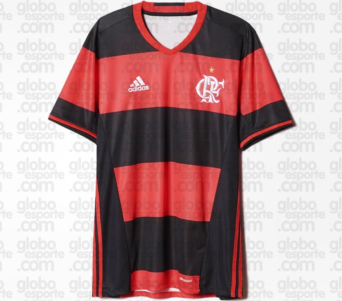 Nova camisa do Flamengo (Crédito: Globoesporte.com)