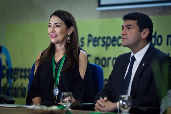 Margarete Coelho recebe homenagem (Crédito: Reprodução)