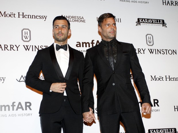 Ricky Martin e o namorado (Crédito: Reprodução)