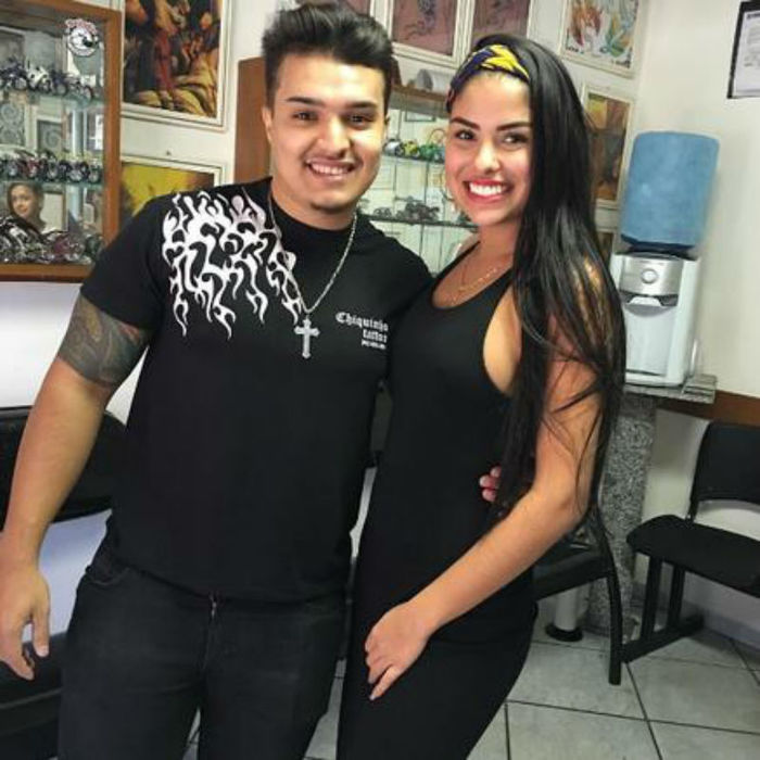 Munik e seu amigo Pablo Henrique