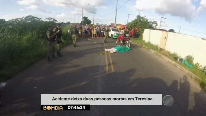 Colisão deixou dois mortos (Crédito: Reprodução/TV Meio Norte)