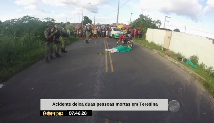 Colisão deixou dois mortos (Crédito: Reprodução/TV Meio Norte)