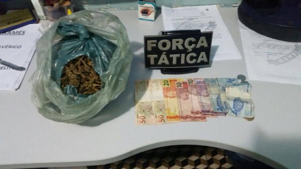 Droga apreendida com os dois acusados em Paulistana
