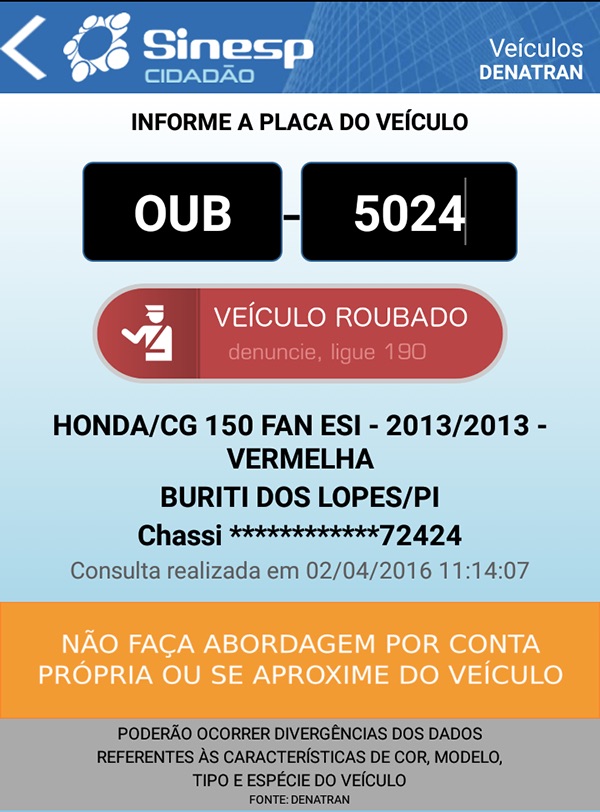 Motocicleta de professora que foi roubada (Crédito: Reprodução)