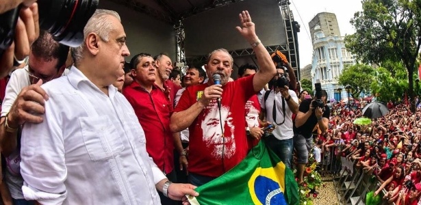 Lula em ato em Fortaleza (Crédito: Reprodução)