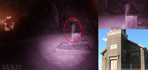 Câmera captura imagem de fantasma em cemitério e viraliza