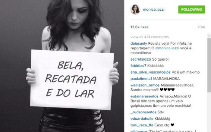 Postou nas redes sociais