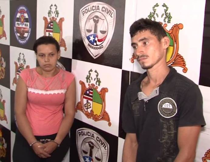 Mulher e amante foram presos (Crédito: Reprodução)