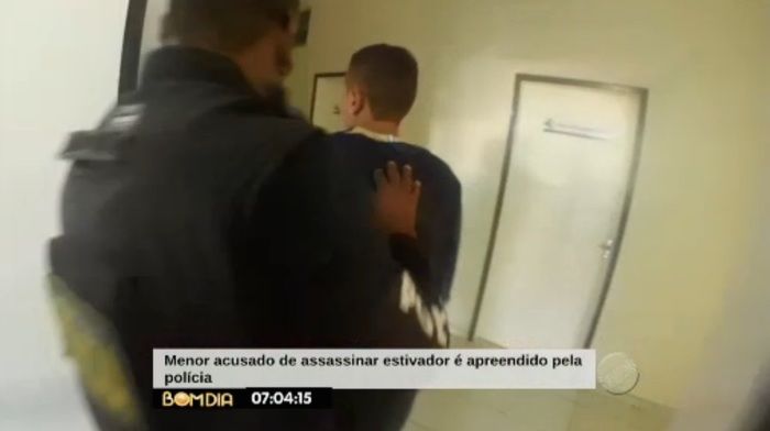 Menor apreendido por assassinato (Crédito: Reprodução/TV Meio Norte)