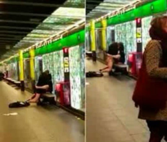 Casal faz sexo em estação de metrô de Barcelona