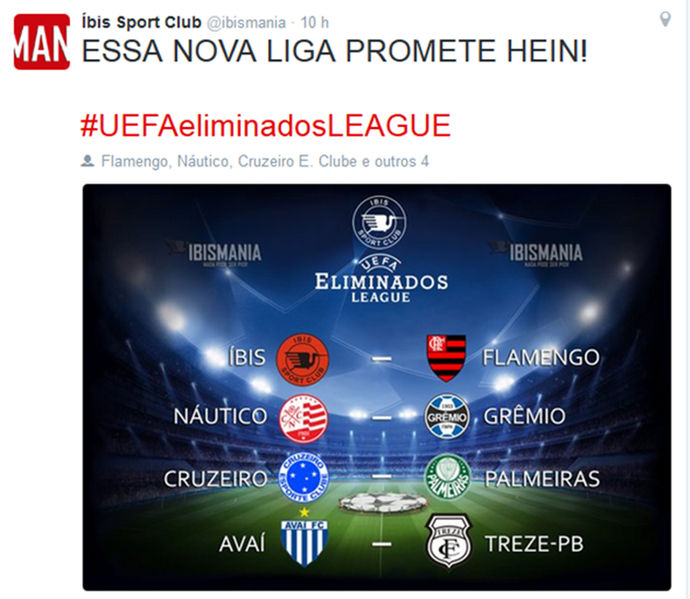 Provocação do time pernambucano viralizou (Crédito: Reprodução)