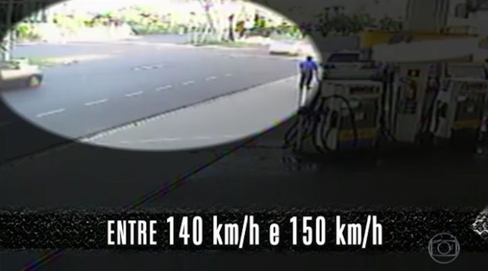 Imagens comprovam velocidade do empresário (Crédito: Reprodução)
