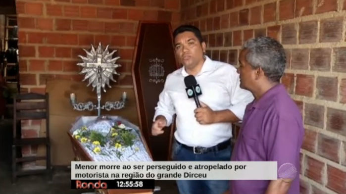 O pai do jovem identificado apenas como João (Crédito: Reprodução/ Rede Meio Norte)