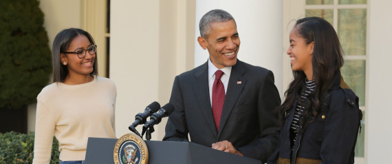 Obama e as filhas