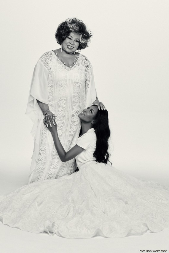 Alcione e Naomi Campbell