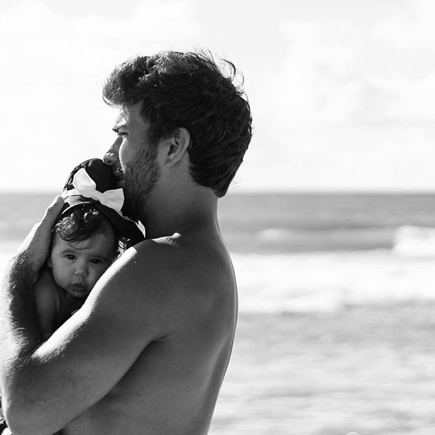 Hugo Moura com a filha (Crédito: Reprodução/ Instagram )