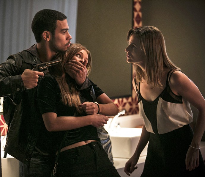 Jacaré, Eliza e Sofia (Crédito: Reprodução)