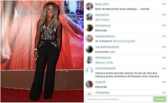 Adélia sofre injúrias raciais em sua rede social